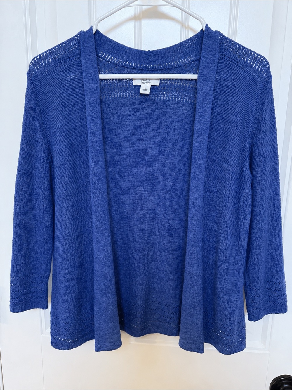 Periwinkle Lightweight Women's Knit Cardigan